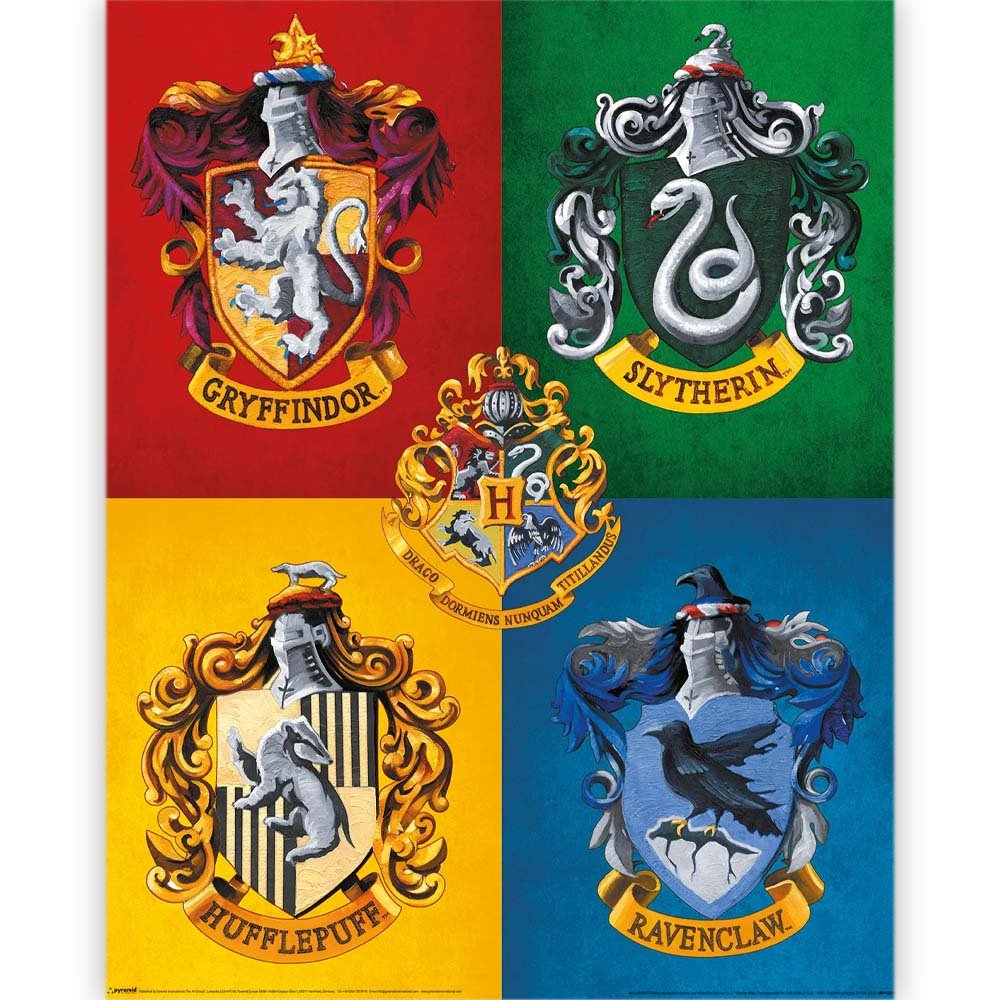 HARRY POTTER ハリーポッター - Colourful Crests / ポスター - PGS